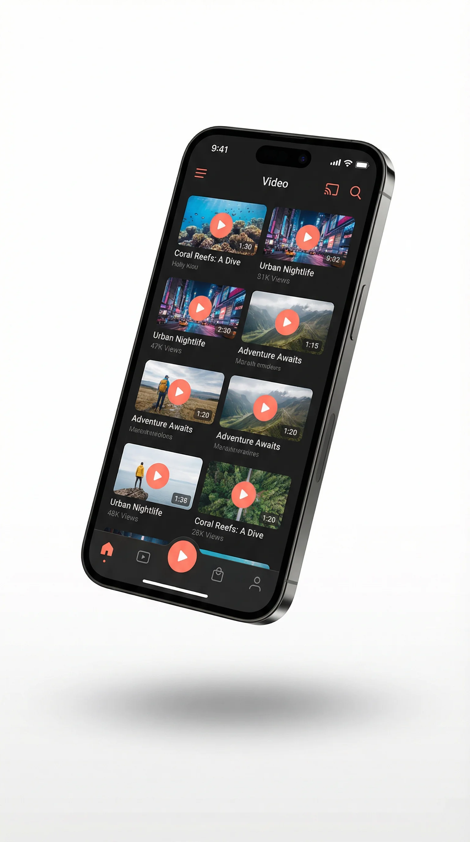 女神视频APP客户端界面展示